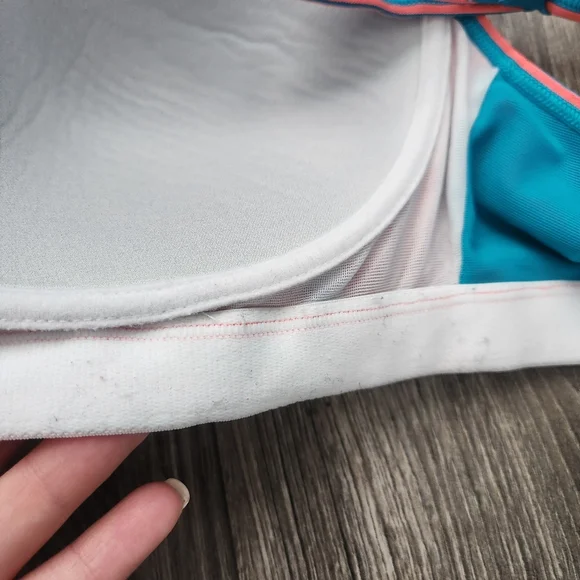 Moving Comfort Pink and Blue Sports Bra - Picture 7 of 7